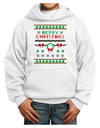 Merry Christmas Ugly Christmas Sweater Youth Hoodie Pullover Sweatshirt-Youth Hoodie-TooLoud-White-XS-Davson Sales