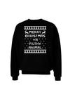 Merry Christmas Ya Filthy Animal Christmas Sweater Adult Dark Sweatshirt-Sweatshirts-TooLoud-Black-Small-Davson Sales