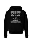 Merry Christmas Ya Filthy Animal Christmas Sweater Dark Hoodie Sweatshirt-Hoodie-TooLoud-Black-Small-Davson Sales