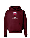 Merry Merlot Text Dark Hoodie Sweatshirt-Hoodie-TooLoud-Maroon-Small-Davson Sales