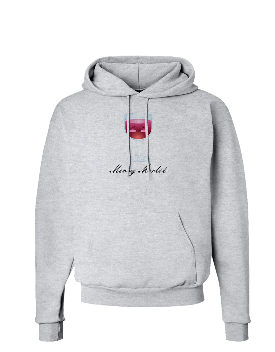 Merry Merlot Text Hoodie Sweatshirt-Hoodie-TooLoud-White-Small-Davson Sales