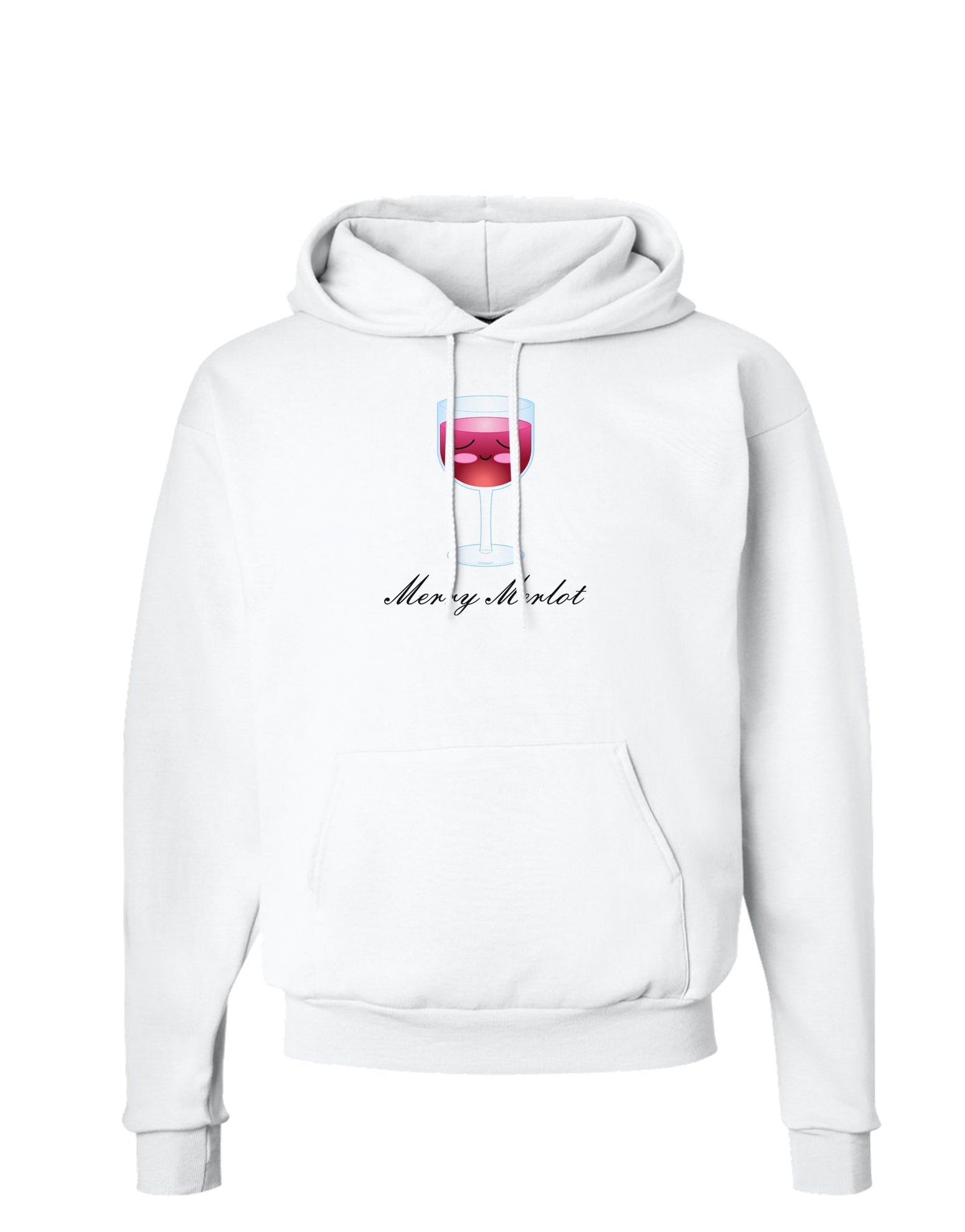 Merry Merlot Text Hoodie Sweatshirt-Hoodie-TooLoud-White-Small-Davson Sales