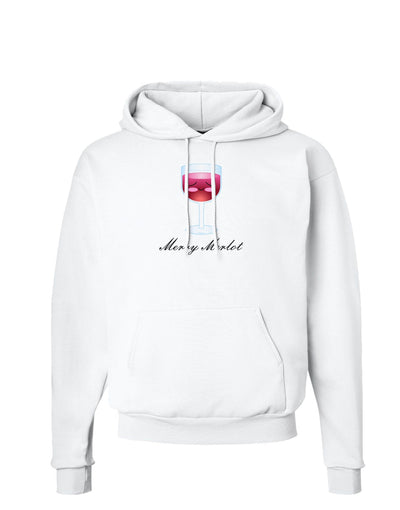 Merry Merlot Text Hoodie Sweatshirt-Hoodie-TooLoud-White-Small-Davson Sales