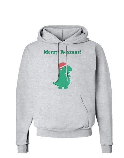 Merry Rexmas T-Rex Dinosaur Christmas Hoodie Sweatshirt-Hoodie-TooLoud-AshGray-Small-Davson Sales