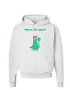 Merry Rexmas T-Rex Dinosaur Christmas Hoodie Sweatshirt-Hoodie-TooLoud-White-Small-Davson Sales