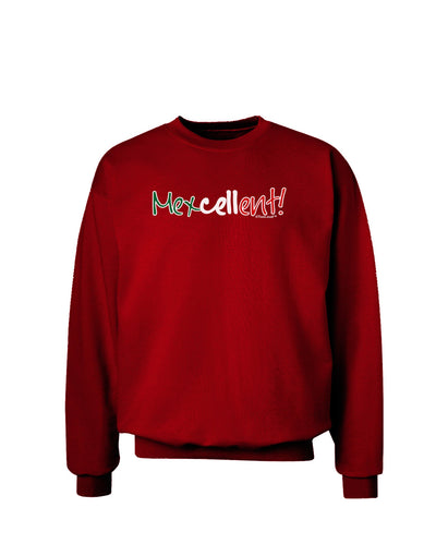 Mexcellent Flag Color - Cinco De Mayo Adult Dark Sweatshirt-Sweatshirts-TooLoud-Deep-Red-Small-Davson Sales