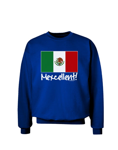 Mexcellent - Mexican Flag Adult Dark Sweatshirt-Sweatshirts-TooLoud-Deep-Royal-Blue-Small-Davson Sales