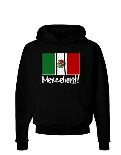 Mexcellent - Mexican Flag Dark Hoodie Sweatshirt-Hoodie-TooLoud-Black-Small-Davson Sales