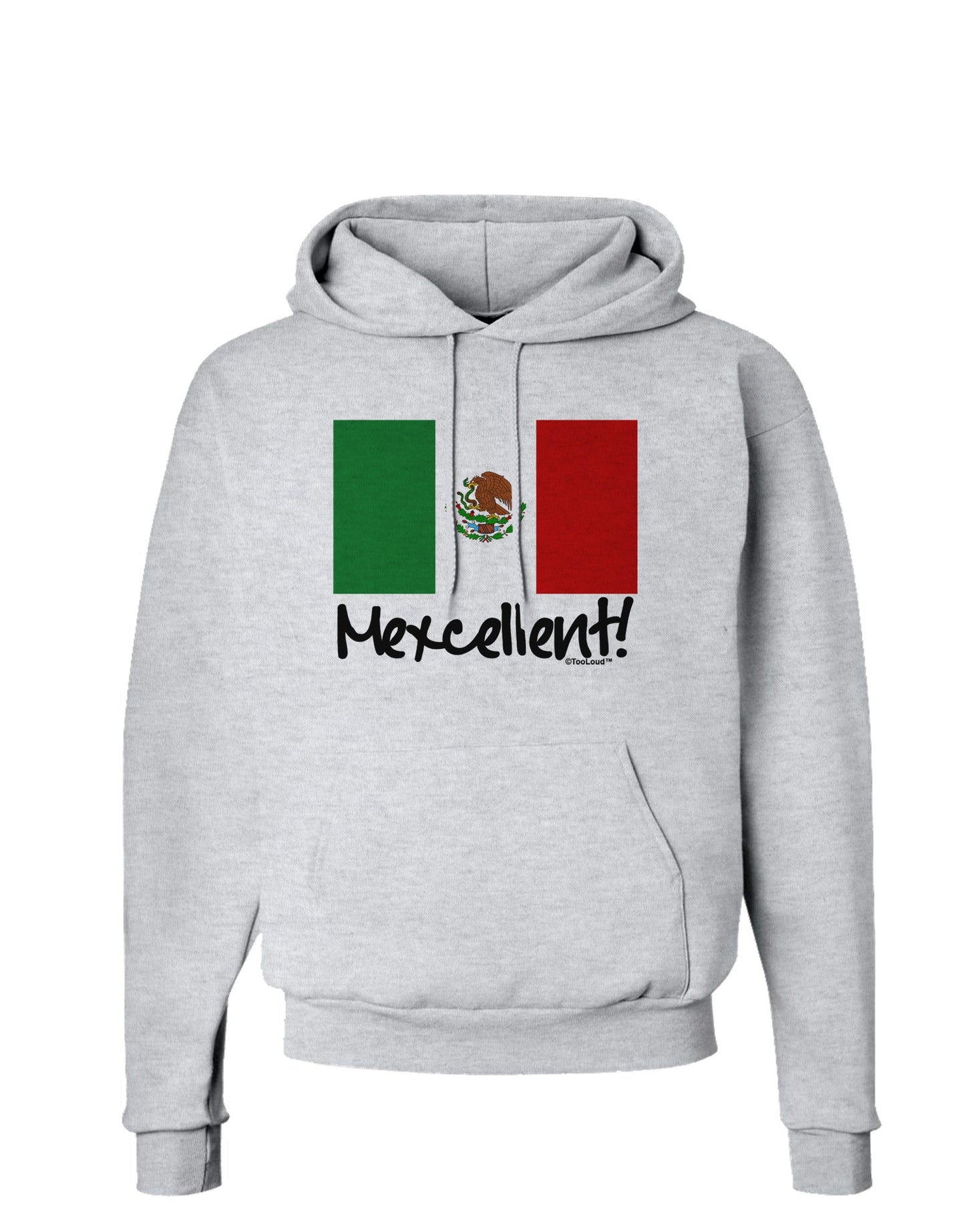 Mexcellent - Mexican Flag Hoodie Sweatshirt-Hoodie-TooLoud-AshGray-Small-Davson Sales