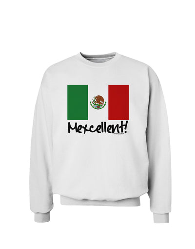 Mexcellent - Mexican Flag Sweatshirt-Sweatshirts-TooLoud-White-Small-Davson Sales