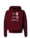 Mexican American 100 Percent Me Dark Hoodie Sweatshirt-Hoodie-TooLoud-Maroon-Small-Davson Sales