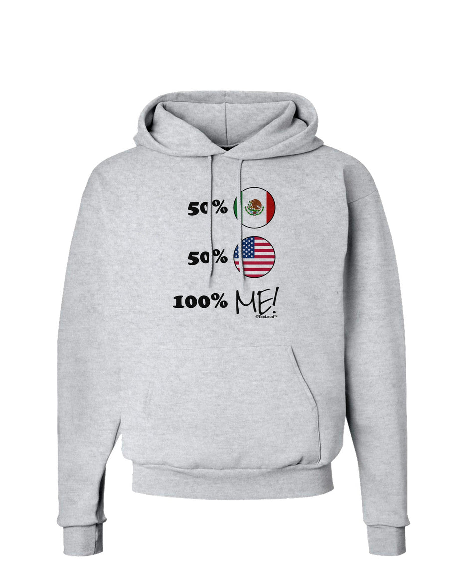 Mexican American 100 Percent Me Hoodie Sweatshirt-Hoodie-TooLoud-White-Small-Davson Sales