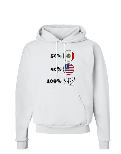 Mexican American 100 Percent Me Hoodie Sweatshirt-Hoodie-TooLoud-White-Small-Davson Sales