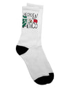 Mexican Flag Adult Crew Socks with Authentic Hecho en Mexico Design - TooLoud-Socks-TooLoud-White-Ladies-4-6-Davson Sales