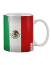 Mexican Flag AOP Printed 11 oz Coffee Mug - Exquisitely Crafted Drinkware TooLoud-11 OZ Coffee Mug-TooLoud-White-Davson Sales