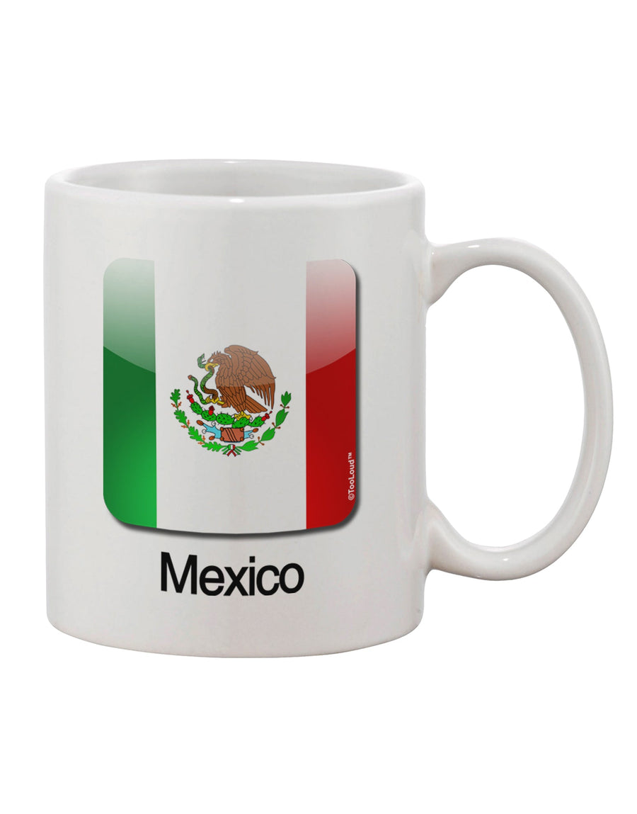 Mexican Flag App Icon - Exquisitely Crafted 11 oz Coffee Mug by TooLoud-11 OZ Coffee Mug-TooLoud-White-Davson Sales