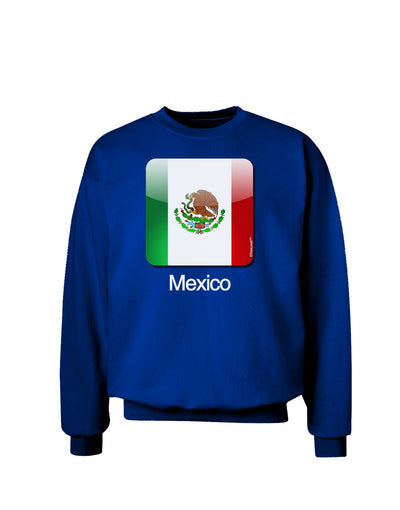 Mexican Flag App Icon - Text Adult Dark Sweatshirt by TooLoud-Sweatshirts-TooLoud-Deep-Royal-Blue-Small-Davson Sales