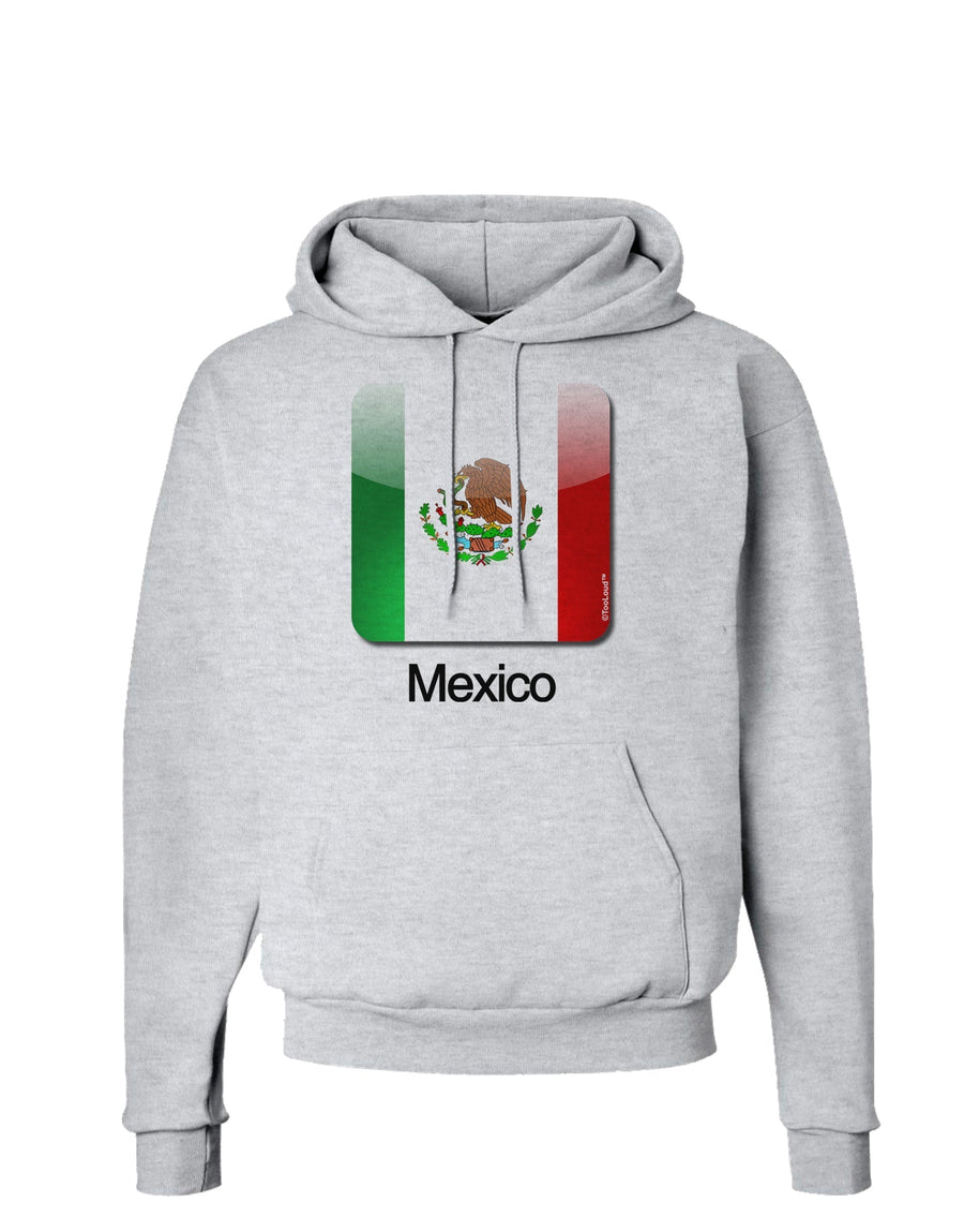 Mexican Flag App Icon - Text Hoodie Sweatshirt by TooLoud-Hoodie-TooLoud-White-Small-Davson Sales