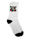 Mexican Flag Colors Adult Crew Socks - A Captivating Addition to Your Wardrobe by TooLoud-Socks-TooLoud-White-Ladies-4-6-Davson Sales