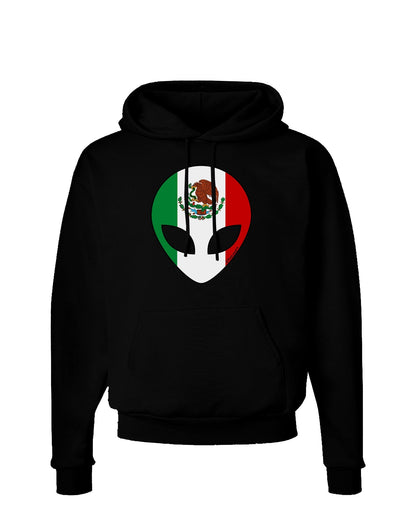 Mexican Flag Extraterrestrial Dark Hoodie Sweatshirt-Hoodie-TooLoud-Black-Small-Davson Sales