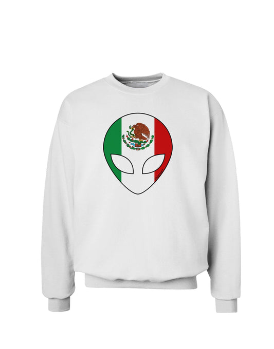 Mexican Flag Extraterrestrial Sweatshirt-Sweatshirt-TooLoud-White-Small-Davson Sales