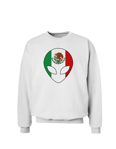 Mexican Flag Extraterrestrial Sweatshirt-Sweatshirt-TooLoud-White-Small-Davson Sales