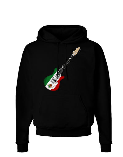 Mexican Flag Guitar Design Dark Hoodie Sweatshirt by TooLoud-Hoodie-TooLoud-Black-Small-Davson Sales