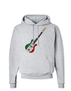 Mexican Flag Guitar Design Hoodie Sweatshirt by TooLoud-Hoodie-TooLoud-AshGray-Small-Davson Sales