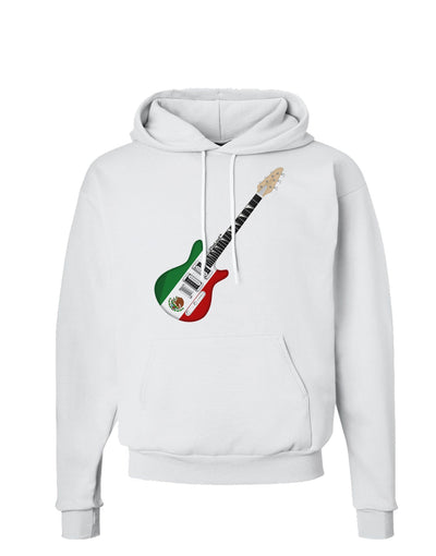 Mexican Flag Guitar Design Hoodie Sweatshirt by TooLoud-Hoodie-TooLoud-White-Small-Davson Sales