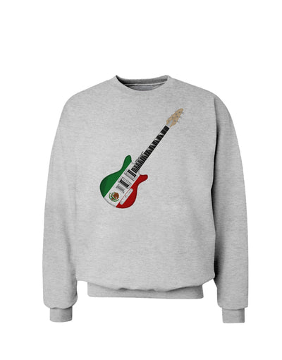 Mexican Flag Guitar Design Sweatshirt by TooLoud-Sweatshirts-TooLoud-AshGray-Small-Davson Sales