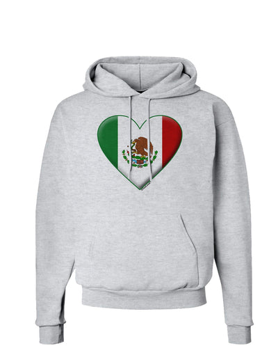 Mexican Flag Heart - Beveled Hoodie Sweatshirt by TooLoud-Hoodie-TooLoud-AshGray-Small-Davson Sales