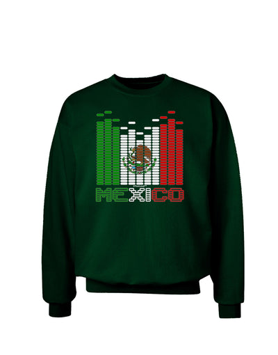 Mexican Flag Levels - Cinco De Mayo Text Adult Dark Sweatshirt-Sweatshirts-TooLoud-Deep-Forest-Green-Small-Davson Sales