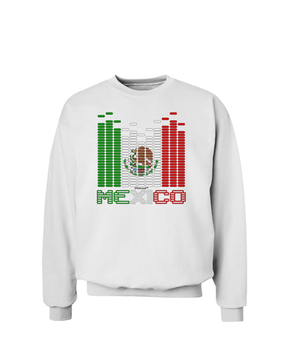 Mexican Flag Levels - Cinco De Mayo Text Sweatshirt-Sweatshirts-TooLoud-White-Small-Davson Sales