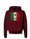 Mexican Flag - Mexico Text Dark Hoodie Sweatshirt by TooLoud-Hoodie-TooLoud-Maroon-Small-Davson Sales