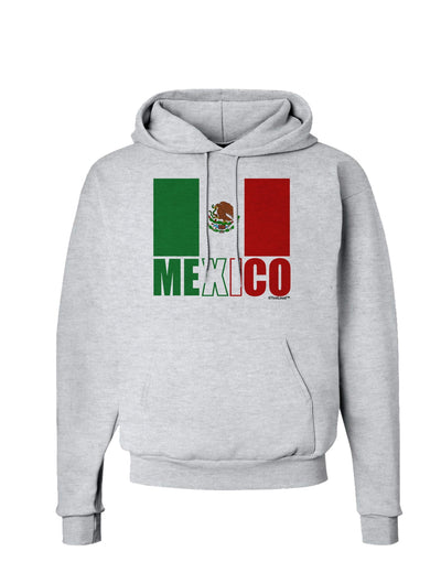 Mexican Flag - Mexico Text Hoodie Sweatshirt by TooLoud-Hoodie-TooLoud-AshGray-Small-Davson Sales