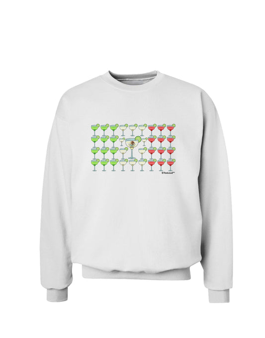 Mexican Flag of Margaritas Sweatshirt by TooLoud-Sweatshirts-TooLoud-White-Small-Davson Sales