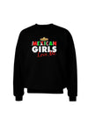 Mexican Girls Love Me Adult Dark Sweatshirt-Sweatshirts-TooLoud-Black-Small-Davson Sales