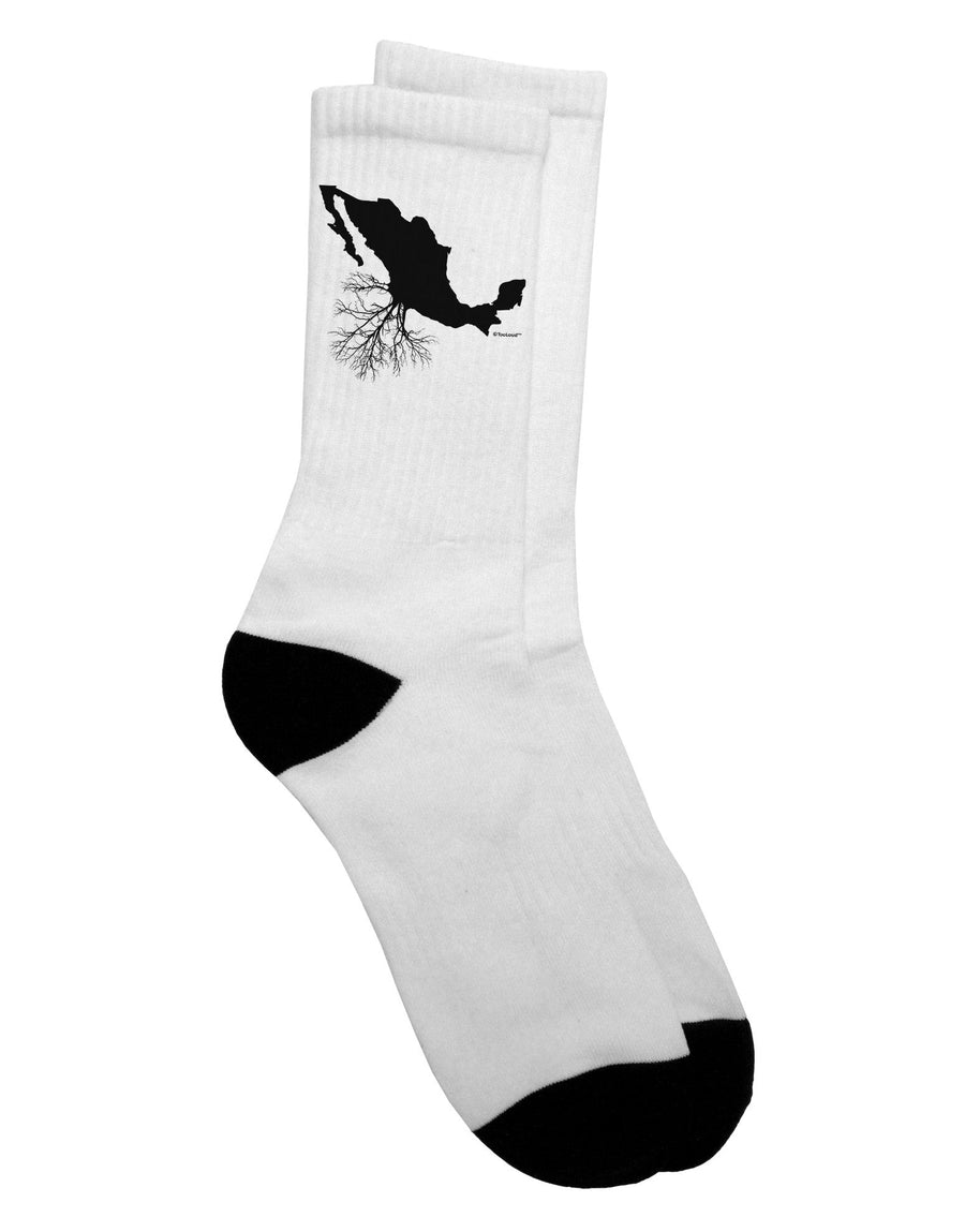 Mexican Heritage Inspired Adult Crew Socks - TooLoud-Socks-TooLoud-White-Ladies-4-6-Davson Sales