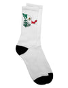 Mexican Heritage: Mexico Outline Mexican Flag Adult Crew Socks - TooLoud-Socks-TooLoud-White-Ladies-4-6-Davson Sales