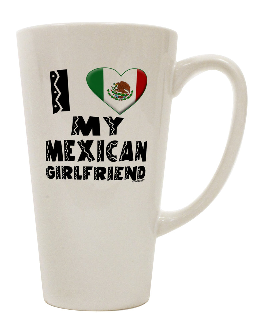 Mexican-Inspired Conical Latte Coffee Mug - Perfect for Expressing Love, 16 Ounce Capacity by TooLoud-Conical Latte Mug-TooLoud-White-Davson Sales