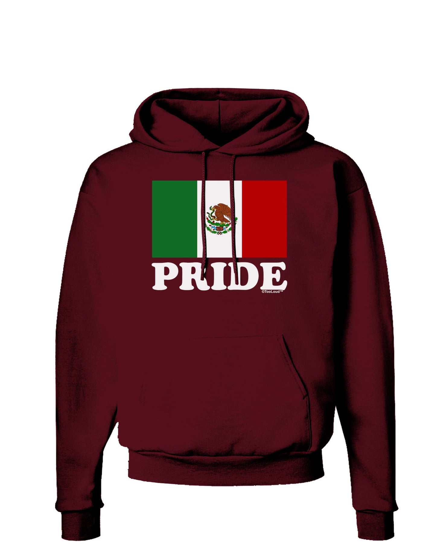 Mexican Pride - Mexican Flag Dark Hoodie Sweatshirt by TooLoud-Hoodie-TooLoud-Maroon-Small-Davson Sales