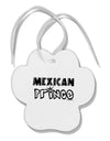 Mexican Prince - Cinco de Mayo Paw Print Shaped Ornament by TooLoud-Ornament-TooLoud-White-Davson Sales