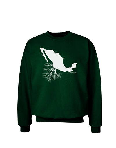 Mexican Roots Design Adult Dark Sweatshirt by TooLoud-Sweatshirts-TooLoud-Deep-Forest-Green-Small-Davson Sales