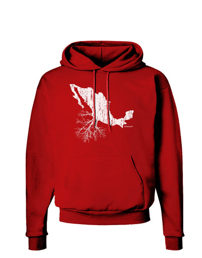 Mexican Roots Design - Distressed Dark Hoodie Sweatshirt by TooLoud-Hoodie-TooLoud-Red-Small-Davson Sales