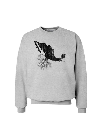 Mexican Roots Design - Distressed Sweatshirt by TooLoud-Sweatshirts-TooLoud-AshGray-Small-Davson Sales