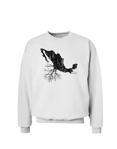 Mexican Roots Design - Distressed Sweatshirt by TooLoud-Sweatshirts-TooLoud-White-Small-Davson Sales