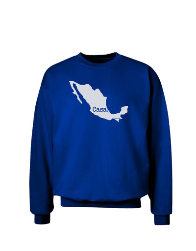 Mexico - Casa - Cinco De Mayo Adult Dark Sweatshirt-Sweatshirts-TooLoud-Deep-Royal-Blue-Small-Davson Sales