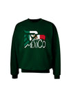 Mexico Eagle Symbol - Mexican Flag - Mexico Adult Dark Sweatshirt by TooLoud-Sweatshirts-TooLoud-Deep-Forest-Green-Small-Davson Sales