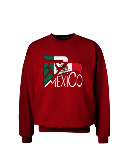 Mexico Eagle Symbol - Mexican Flag - Mexico Adult Dark Sweatshirt by TooLoud-Sweatshirts-TooLoud-Deep-Red-Small-Davson Sales