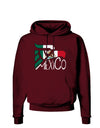 Mexico Eagle Symbol - Mexican Flag - Mexico Dark Hoodie Sweatshirt by TooLoud-Hoodie-TooLoud-Maroon-Small-Davson Sales